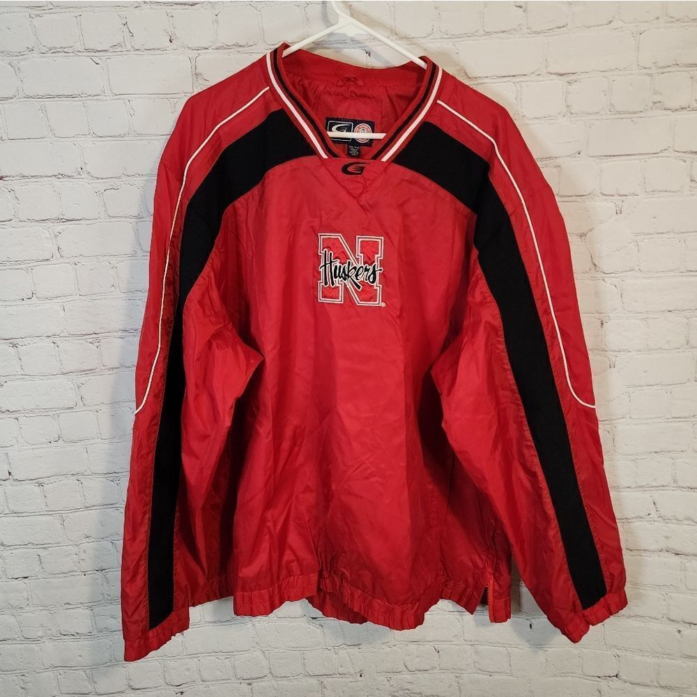 Men's Carl Banks "Nebraska Huskers" windbreaker, size XXL
